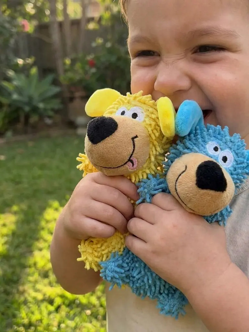 Interactive Plush Dog Toy - Squeaky Puppy Shape Chew Toy for Small and Medium Dogs, Ideal for Play, Fetch, and Teething
