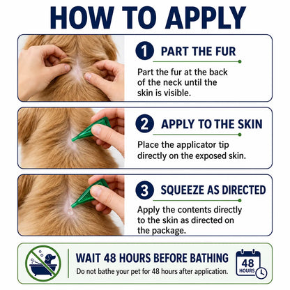 Spot on Pet Daily Topical Skin Care Serum - 6-Tube Pack, Soothing Cleansing Liquid for Cats & Dogs, Supports 6 Months of Use, Provides 30 Days of Skin Relief