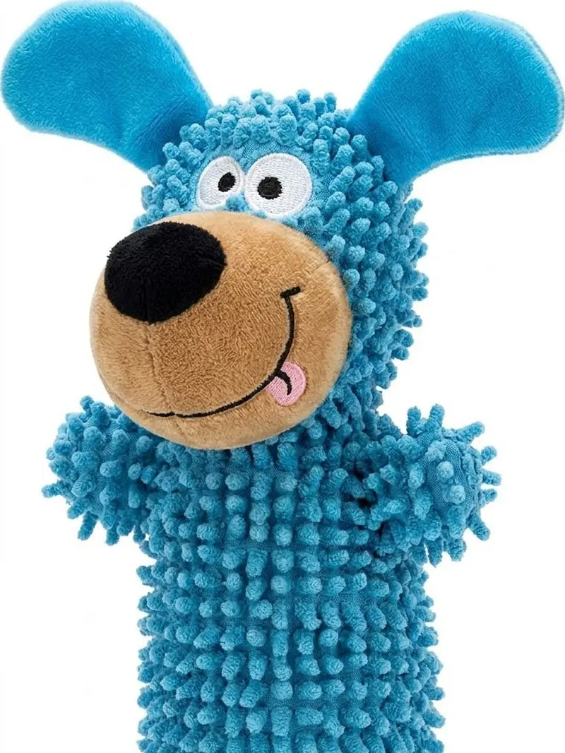 Interactive Plush Dog Toy - Squeaky Puppy Shape Chew Toy for Small and Medium Dogs, Ideal for Play, Fetch, and Teething