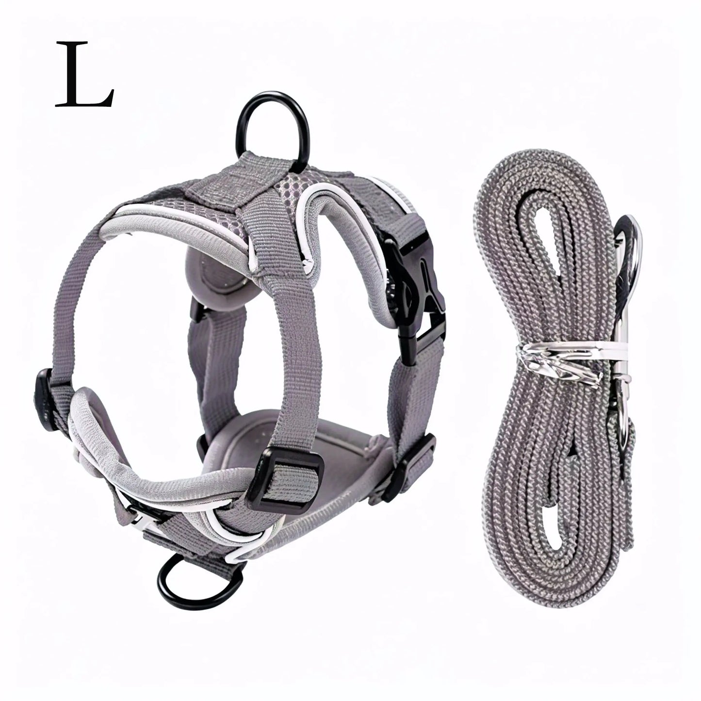 Escape-Proof Cat Harness and Leash Set; Adjustable Size. Cat Leash and Collar Made from Comfortable, Breathable Materials with Adjustable Sizing. Reflective Strip, Soft Mesh Vest, Convenient for Safe Leash Walking. Includes a Summer Version; Breathable An
