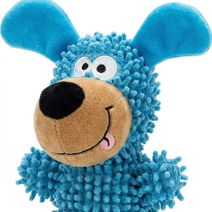 Interactive Plush Dog Toy - Squeaky Puppy Shape Chew Toy for Small and Medium Dogs, Ideal for Play, Fetch, and Teething