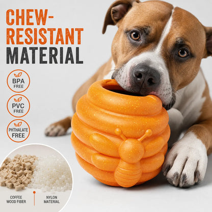 3-in-1 Honey Jar Dog Toy - Freezable Lick Bowl, Treat Dispenser, and Chew-Resistant Enrichment Toy with Dual Detachable Cups for Freeze Use, Daily Play, and Camping Essentials