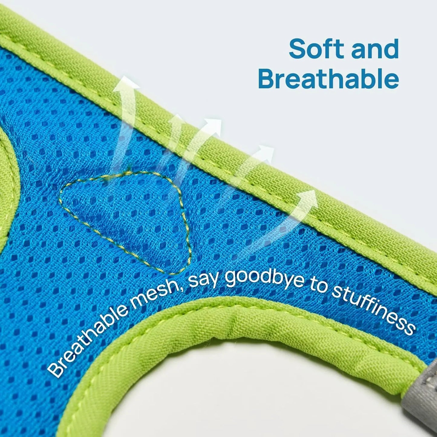 Petthem Adjustable Reflective Soft Mesh Cat Harness and Leash Set - Lightweight, Escape-Proof Walking Vest for Cats and Small Dogs, Perfect for Outdoor Adventures